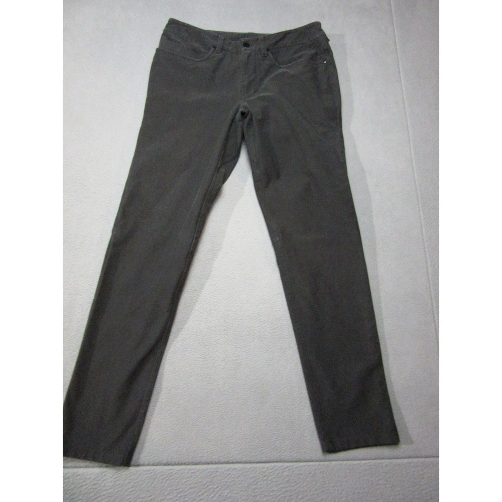 Lululemon Jeans Mens 31 Black Denim Straight Leg Casual Stretch Office
